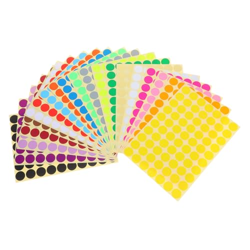 NUOBESTY 2800 Stück Runde Farbige Punktaufkleber Selbstklebende Farbcodierung Etiketten Für Büro Klassenzimmer DIY Zahlen Buchstaben Markierung Kreatives Basteln NUOBESTY 2800 Stück Runde Farbige Punktaufkleber Selbstklebende Farbcodierung Etiketten Für Büro Klassenzimmer DIY Zahlen Buchstaben Markierung Kreatives Basteln von NUOBESTY