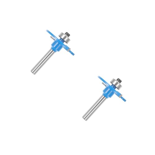 NUOBESTY 2Pcs Holzbearbeitungsschneider Bit Slot Carpentry Tool Holz Arbeitswerkzeug Blaues Carbid NUOBESTY 2Pcs Holzbearbeitungsschneider Bit Slot Carpentry Tool Holz Arbeitswerkzeug Blaues Carbid von NUOBESTY