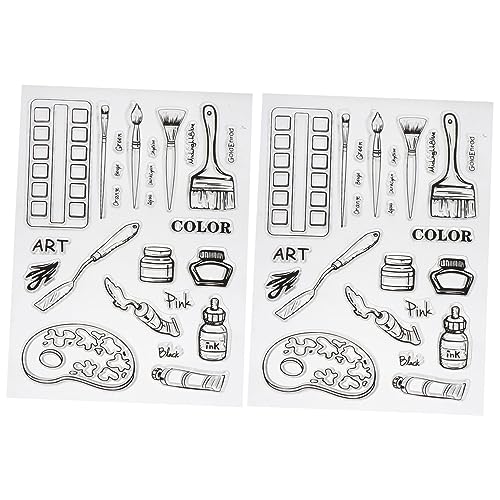 NUOBESTY 2St Transparenter Stempel silikon DIY dichtung Sammelalbum Silikon-Malvorlagen klarer stempel selber machen DIY-Versorgung Siegel Briefmarke Dichtungsband Das Album Kieselgel NUOBESTY 2St Transparenter Stempel silikon DIY dichtung Sammelalbum Silikon-Malvorlagen klarer stempel selber machen DIY-Versorgung Siegel Briefmarke Dichtungsband Das Album Kieselgel von NUOBESTY