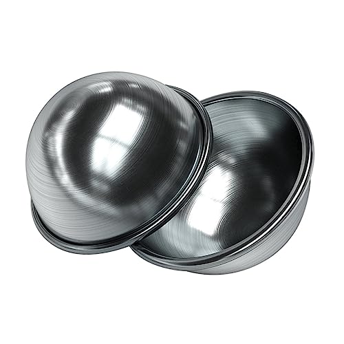 NUOBESTY 2Stücke Badekugelform Metall Gießform Für Selbstgemachte Badekugeln Für DIY Badebomben Langlebig Und Wiederverwendbar Für Entspannende Wellnessmomente von NUOBESTY