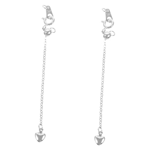 NUOBESTY 2Stücke Einstellbare Kettenverlängerung mit Karabinerverschluss für Halsketten Armbänder und Fußkettchen Schmuckherstellungszubehör Langlebig und Elegant NUOBESTY 2Stücke Einstellbare Kettenverlängerung mit Karabinerverschluss für Halsketten Armbänder und Fußkettchen Schmuckherstellungszubehör Langlebig und Elegant von NUOBESTY