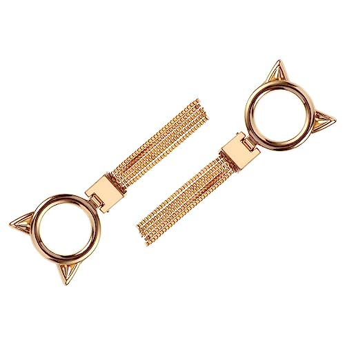 NUOBESTY 2Stücke Katzenkopf Design Knöpfe Metall Turnbuckle Dekorative DIY Zubehör für Taschen und Koffer Vielseitig Einsetzbar Einfach zu Handhaben Hochwertige Befestigungsaccessoires von NUOBESTY