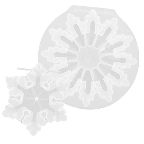 NUOBESTY 2Stücke Schneeflocken Silikonform Epoxidharz Gießform für DIY Weihnachtsdekoration Flexibles Silikonmaterial für Hausgemachte Ornamente und NUOBESTY 2Stücke Schneeflocken Silikonform Epoxidharz Gießform für DIY Weihnachtsdekoration Flexibles Silikonmaterial für Hausgemachte Ornamente und von NUOBESTY