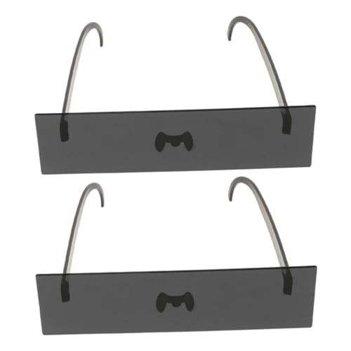 NUOBESTY 2Stücke Teilige Partybrille im Pixelstil Schwarze Sonnenbrille Langlebigem PC Material für Erwachsene für Kostümpartys Halloween und Festliche Anlässe von NUOBESTY
