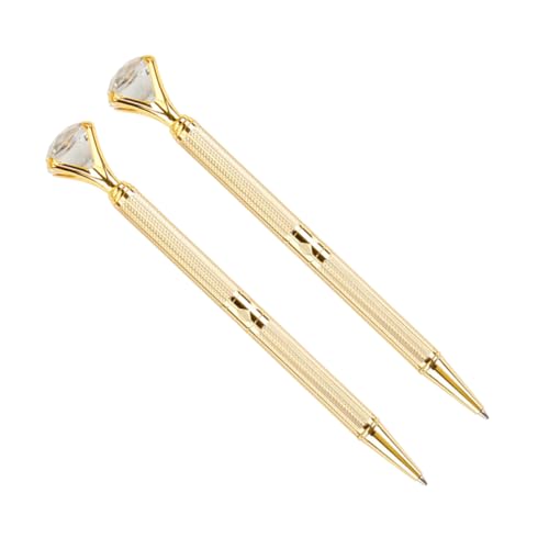 NUOBESTY 2Stücke Teiliger Kugelschreiber Mit Großem Diamantkristall Spitze Eleganter Metallstift Für Schule Und Büro Für Besondere Anlässe NUOBESTY 2Stücke Teiliger Kugelschreiber Mit Großem Diamantkristall Spitze Eleganter Metallstift Für Schule Und Büro Für Besondere Anlässe von NUOBESTY