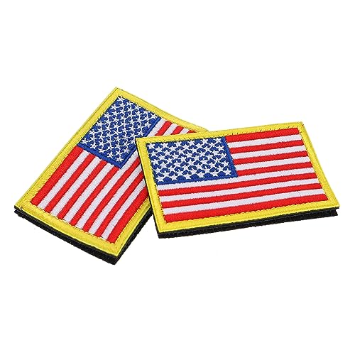 NUOBESTY 2St Aufnäher mit amerikanischer Flagge patch patch Stern Aufkleber Dekoration amerikanische Flagge Flaggen Arm-Schulter-Patches Kleidung dekorativer Aufkleber Hut von NUOBESTY