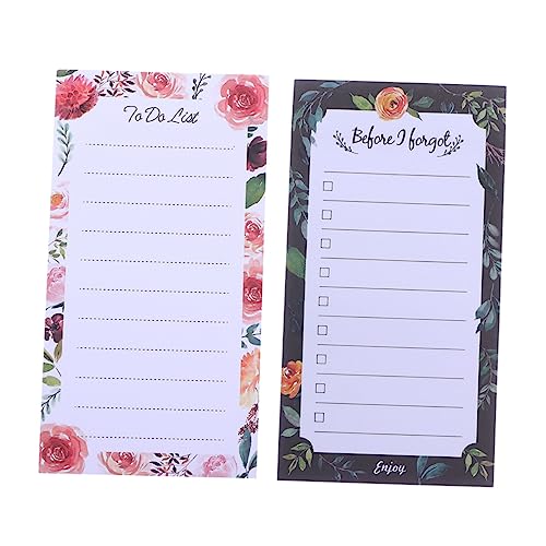 NUOBESTY Magnetblock mit Einkaufsliste 50 Blatt Magnetischer Notizblock für Den Kühlschrank Memoboard Planer für Memoplaner von NUOBESTY