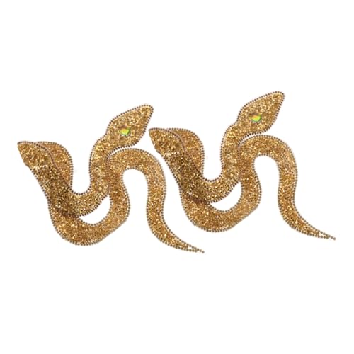 NUOBESTY 2stücke Schlangen-patch Applikationen Mit Glitzer-strass Und Pailletten Für Diy Bekleidungsdekoration Für Kleidung Taschen Schuhe Und Haaraccessoires Glänzende Und Langlebige NUOBESTY 2stücke Schlangen-patch Applikationen Mit Glitzer-strass Und Pailletten Für Diy Bekleidungsdekoration Für Kleidung Taschen Schuhe Und Haaraccessoires Glänzende Und Langlebige von NUOBESTY