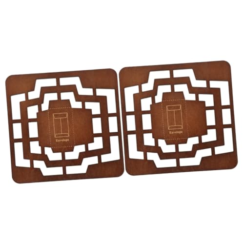 NUOBESTY 2stücke Vintage Umschlag Vorlage Antike Holzform Für Karten Kreatives Stencil Für Einladungen Und Dankeskarten Für Hochzeiten Und Besondere Anlässe Leicht Und Tragbar Einfach von NUOBESTY