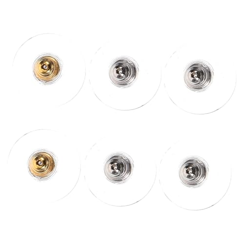 NUOBESTY 3 Paare Ohrringstopper aus Langlebige Ohrstecker Verschlüsse Einfache DIY Schmuckzubehör Sichere Ohrringrückseiten für Durchbohrte Ohrringe Vielseitig für Damen und Herren von NUOBESTY