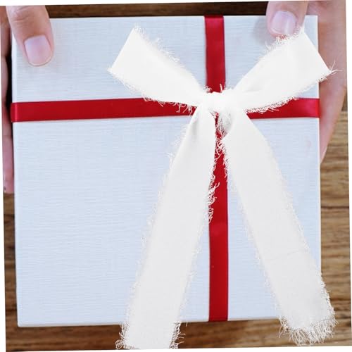 NUOBESTY 3 Rollen Chiffonband mit Ausgefransten Kanten Sanftes Geschenkband für Geschenkverpackung Hochzeitsstrauß Einladungen und DIY basteln von NUOBESTY