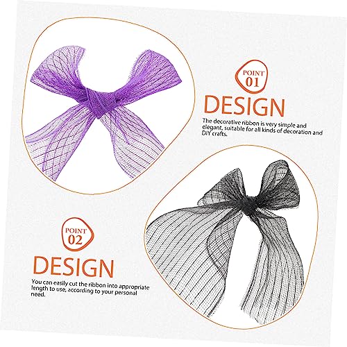 NUOBESTY 3 Rollen Halloween Mesh Dekoband Schwarz Dunkelviolett und Orange Diy Bastelband für Kränze Geschenkverpackung und Herbstdeko Langlebiges Polyester Material für Kreative Halloween NUOBESTY 3 Rollen Halloween Mesh Dekoband Schwarz Dunkelviolett und Orange Diy Bastelband für Kränze Geschenkverpackung und Herbstdeko Langlebiges Polyester Material für Kreative Halloween von NUOBESTY