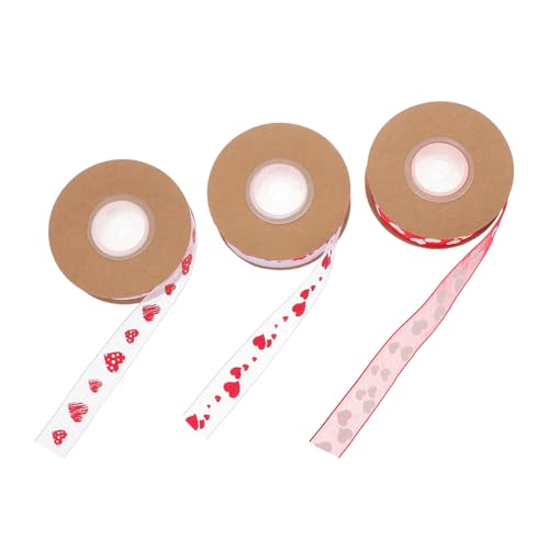 NUOBESTY 3 Rollen Liebesdruckband party dekoration Bastelbänder zum Einwickeln valentinstag geschenkband Banddekor Bänder zur Schleifenherstellung Geschenkzubehör zum Valentinstag Polyester NUOBESTY 3 Rollen Liebesdruckband party dekoration Bastelbänder zum Einwickeln valentinstag geschenkband Banddekor Bänder zur Schleifenherstellung Geschenkzubehör zum Valentinstag Polyester von NUOBESTY