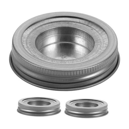 NUOBESTY 3 Sätze Edelstahl Kerzenglasdeckel mit Metalleinsatz Auslaufsicherer Wachsschutz Sichere Flammenlöschung Robustes Design für Camping Picknick und Dekorative Kerzenaufbewahrung NUOBESTY 3 Sätze Edelstahl Kerzenglasdeckel mit Metalleinsatz Auslaufsicherer Wachsschutz Sichere Flammenlöschung Robustes Design für Camping Picknick und Dekorative Kerzenaufbewahrung von NUOBESTY