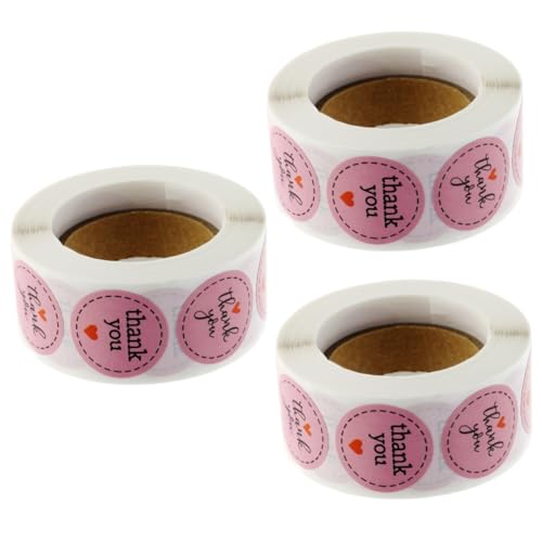 NUOBESTY 3 Sätze Etikettenaufkleber Für Aufkleber Handmade Beschriftungsschilder Handmade Sticker Stickers Stickers Geschenksticker Kuchen Logo Dessert-aufkleber Rosa 500 Stück * 3 NUOBESTY 3 Sätze Etikettenaufkleber Für Aufkleber Handmade Beschriftungsschilder Handmade Sticker Stickers Stickers Geschenksticker Kuchen Logo Dessert-aufkleber Rosa 500 Stück * 3 von NUOBESTY