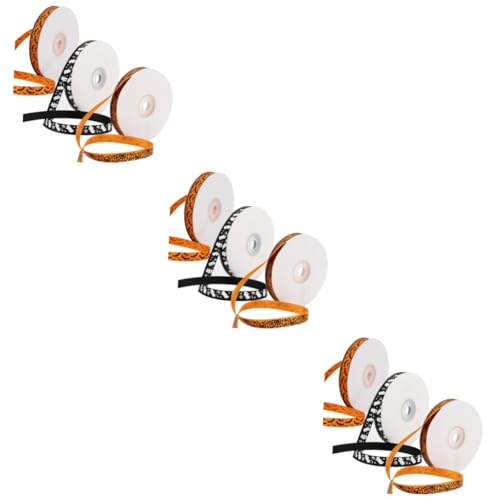 NUOBESTY 3 Sätze Halloween-gurtband Bänder Zum Verpacken Halloween Haarschmuck Geschenkband Halloween Klettband Gewebeband Geschenkverpackungsbänder Halloween-ripsband 3 Rollen * 3 NUOBESTY 3 Sätze Halloween-gurtband Bänder Zum Verpacken Halloween Haarschmuck Geschenkband Halloween Klettband Gewebeband Geschenkverpackungsbänder Halloween-ripsband 3 Rollen * 3 von NUOBESTY