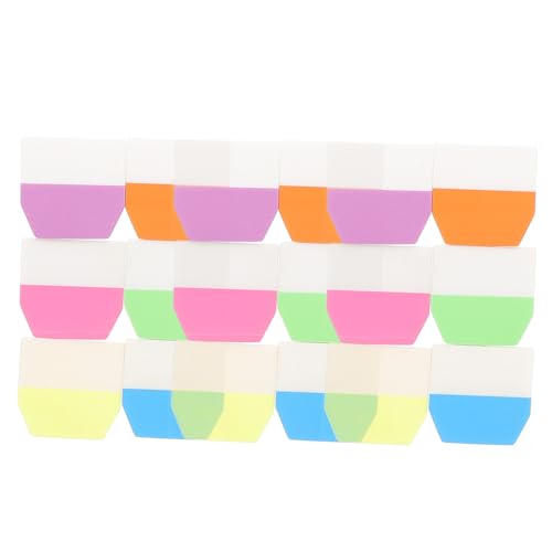 NUOBESTY 3 Sätze Klebende Index Tabs Beschreibbare Seitenmarker Farben Repositionierbare Haftnotizen für Notizbücher Dokumente und Büro mit Je von NUOBESTY