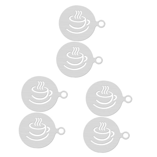 NUOBESTY 3 Sätze Latte Art Schablonen Einfache Kaffeeverzierung Für Anfänger Diy Dekorationstools Für Schokoladen Und Kakaostreusel 2 Stück * 3 NUOBESTY 3 Sätze Latte Art Schablonen Einfache Kaffeeverzierung Für Anfänger Diy Dekorationstools Für Schokoladen Und Kakaostreusel 2 Stück * 3 von NUOBESTY