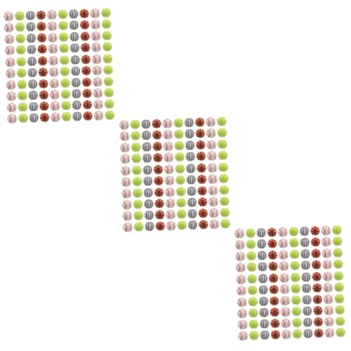 NUOBESTY 3 Sätze Perlen Acryl Diy Bastelperlen Für Schmuckherstellung Vielseitige Runde Spacer Perlen Für Armbänder Und Kreative Projekte 200 Stück * 3 von NUOBESTY