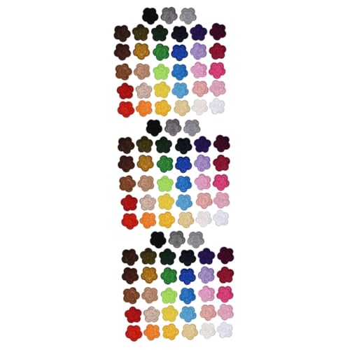 NUOBESTY 3 Sätze Pflaumenblüte Stickstoffaufkleber Für Stickerei Klein Sticken Bestickt Kleidungsstück Patch Blume Applikationen Blühen Empfindlich Flecken 33 Stück * 3 von NUOBESTY