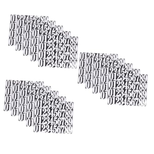 NUOBESTY 3 Sätze Reflektierende Zahlenaufkleber Für Briefkästen Und Mülltonnen Selbstklebende Sticker Zur Identifikation Und Diebstahlprävention Langlebig Und Fade Resistent 5 Blätter * 3 NUOBESTY 3 Sätze Reflektierende Zahlenaufkleber Für Briefkästen Und Mülltonnen Selbstklebende Sticker Zur Identifikation Und Diebstahlprävention Langlebig Und Fade Resistent 5 Blätter * 3 von NUOBESTY