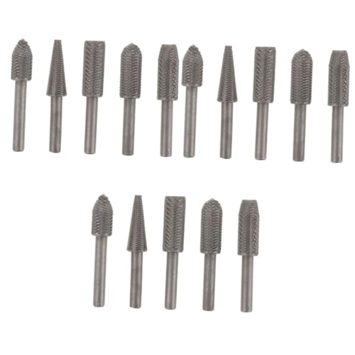 NUOBESTY 3 Sätze Rotierende Stahlfeilen Set Bits Holzbearbeitung Geformte Gravur Rotierende Feilen Bits Schleif Und Schnitt Rotationsschnitzwerkzeugfeilen Erweiterte 5 Stücke * 3 NUOBESTY 3 Sätze Rotierende Stahlfeilen Set Bits Holzbearbeitung Geformte Gravur Rotierende Feilen Bits Schleif Und Schnitt Rotationsschnitzwerkzeugfeilen Erweiterte 5 Stücke * 3 von NUOBESTY