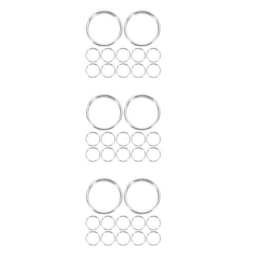 NUOBESTY 3 Sätze Spaltringe Schlüsselring Ringe Für Diy Bastelprojekte Und Schmuckherstellung 100 Stück * 3 NUOBESTY 3 Sätze Spaltringe Schlüsselring Ringe Für Diy Bastelprojekte Und Schmuckherstellung 100 Stück * 3 von NUOBESTY