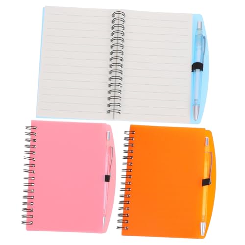 NUOBESTY 3 Sätze Spule Notizbuch Mini Schüttgut Jungs Schreiben Multipack krankenschwester notizbuch Notizblock für den Innenbereich Notizbuch für den Innenbereich spiralblöcke groß Papier von NUOBESTY