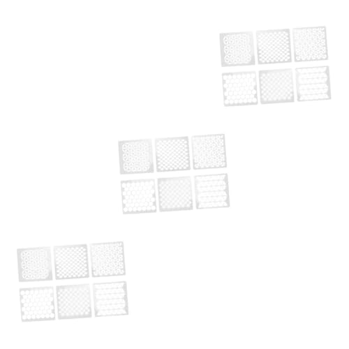 NUOBESTY 3 Sätze Wandmalerei-vorlage Schablone Für Malvorlagentafel Wandmalerei Vorlage Weiß 6 Stücke * 3 von NUOBESTY