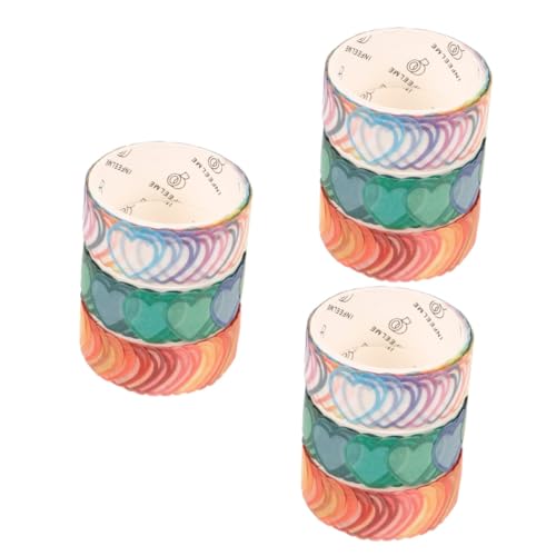 NUOBESTY 3 Sätze Washi Tape Dekoratives Tape Für Diy Scrapbooking Handwerk Sicheres Bastelmaterial Ansprechenden Designs Für Tagebuch Und Kunstprojekte 3 Rollen * 3 NUOBESTY 3 Sätze Washi Tape Dekoratives Tape Für Diy Scrapbooking Handwerk Sicheres Bastelmaterial Ansprechenden Designs Für Tagebuch Und Kunstprojekte 3 Rollen * 3 von NUOBESTY