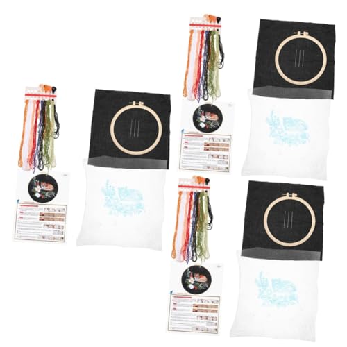 NUOBESTY 3 Sets Fuchs Bestickte Tasche Stickgarn Kreuzstich Sets Stickset Bastel Kreuzstich Sets DIY Stickgarn Handgefertigter Stickrahmen Nähzubehör Baumwolle NUOBESTY 3 Sets Fuchs Bestickte Tasche Stickgarn Kreuzstich Sets Stickset Bastel Kreuzstich Sets DIY Stickgarn Handgefertigter Stickrahmen Nähzubehör Baumwolle von NUOBESTY