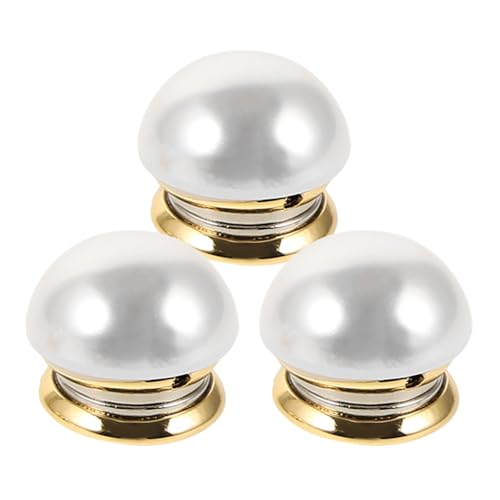 NUOBESTY 3 StüCk Magnetische Broschen FüR Kleidung, Perlenbrosche Ohne LöCher, Starker Magnetverschluss, Elegantes Design, Vielseitig FüR Hemden, Pullover Und Diy-Dekoration von NUOBESTY