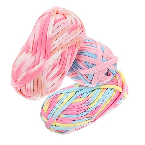 NUOBESTY 3 Stück Abschnitt Gefärbtes Tuch Klobig Stricken Bunt Stränge Gestrickt Vegan Für Häkeln Farbiges Garn Pullover Garn Selber Machen Strickgarnmaterial T-shirt-garn Stoff NUOBESTY 3 Stück Abschnitt Gefärbtes Tuch Klobig Stricken Bunt Stränge Gestrickt Vegan Für Häkeln Farbiges Garn Pullover Garn Selber Machen Strickgarnmaterial T-shirt-garn Stoff von NUOBESTY