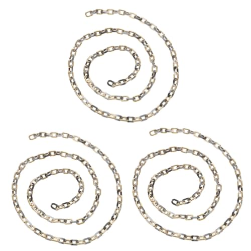 NUOBESTY 3 Stück Acryl Kette für Diy Schmuckherstellung Abnehmbare Kette für Handtaschen Armbänder und Anhänger Marmor Vielseitige Accessoire für Bastelprojekte von NUOBESTY
