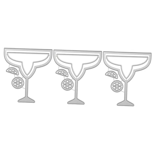 NUOBESTY 3 Stück Cut Stanzform für Kartenherstellung Funnel Form Carbonstahl Diy Schneidwerkzeug für Scrapbooking und Bastelprojekte von NUOBESTY