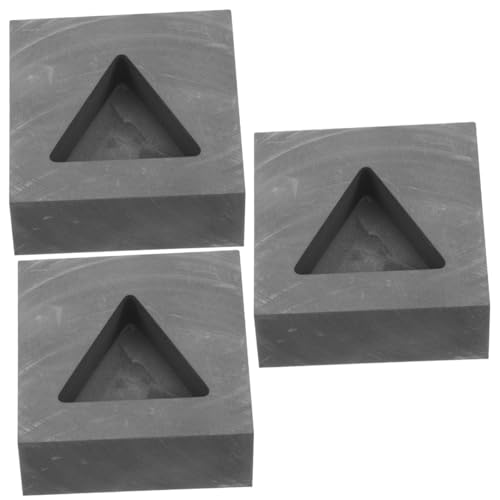 NUOBESTY 3 Stück Graphit Gießform für Schmuckherstellung Wiederverwendbare Schmelzform Graphit Hochtemperaturbeständig und Langlebig für Gold Silber und Andere NUOBESTY 3 Stück Graphit Gießform für Schmuckherstellung Wiederverwendbare Schmelzform Graphit Hochtemperaturbeständig und Langlebig für Gold Silber und Andere von NUOBESTY