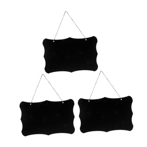 NUOBESTY 3 Stück Hängende Tafel Tafelschilder Hängen Tafel Für Die Wand Tafelzeichen Kreidetafeln Für Wände Zeichenbrett Wandtafel Hängende Notiztafel Kreidetafel Schild Black Holz von NUOBESTY