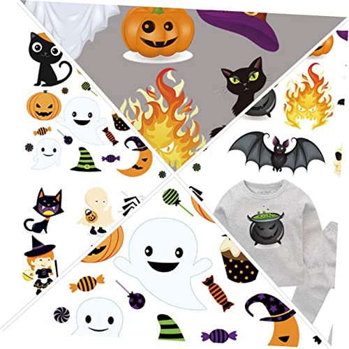 NUOBESTY 3 Stück Halloween Aufbügel Patches für Kleidung Lustige Sticker für DIY Kostüme Vielseitige Wärmetransfer Aufnäher für Kinderbekleidung Leicht und Tragbar NUOBESTY 3 Stück Halloween Aufbügel Patches für Kleidung Lustige Sticker für DIY Kostüme Vielseitige Wärmetransfer Aufnäher für Kinderbekleidung Leicht und Tragbar von NUOBESTY