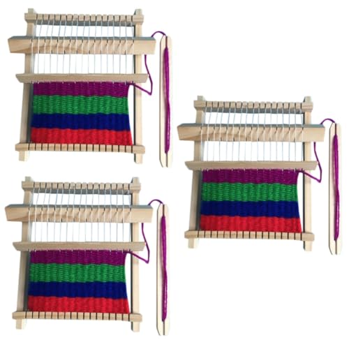 NUOBESTY 3 Stück Holz Strickmaschine DIY Handgefertigt Wollgarn Webstuhl Pädagogisches für Mädchen Jungen Khaki Sicher Langlebig Fördert Feinmotorik Konzentration Hand Auge Koordination NUOBESTY 3 Stück Holz Strickmaschine DIY Handgefertigt Wollgarn Webstuhl Pädagogisches für Mädchen Jungen Khaki Sicher Langlebig Fördert Feinmotorik Konzentration Hand Auge Koordination von NUOBESTY