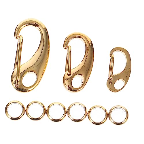 NUOBESTY 3 Stück Hundehalsband Clip Teilig mit Ringen Robuster Haustier Karabinerhaken für Hund Katze Geschirr Leicht Langlebig und Einfach zu Befestigen von NUOBESTY