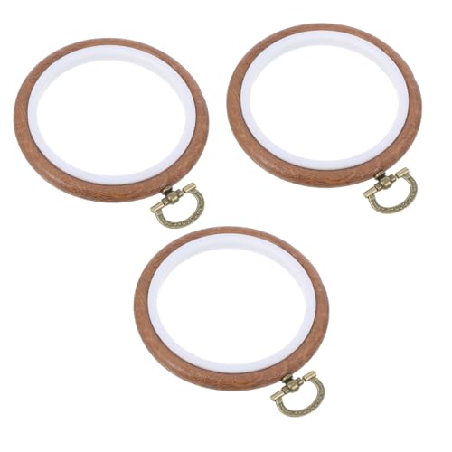 NUOBESTY 3 Stück Imitierter Holzring für Kreuzstich Diy Bastelarbeiten und Nähen und Benutzerfreundlich für Anfänger NUOBESTY 3 Stück Imitierter Holzring für Kreuzstich Diy Bastelarbeiten und Nähen und Benutzerfreundlich für Anfänger von NUOBESTY