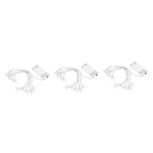 NUOBESTY 3 Stück Kirschblüten Lichterketten Solarbetriebene Lichter Für Draußen Solarlicht Für Draußen Weihnachtsdekoration Blumen LED Lichter Solar Blumenlichter Blumenlampe Für von NUOBESTY