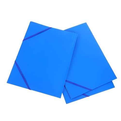 NUOBESTY 3 Stück Mappe bürobedarf organizer Dokumentenhalter Datei-Organizer-Ordner Dokument Organizer Ordner Umschlagordner Aktenordner aus Kunststoff Reiseakten-Organizer Plastik Blue von NUOBESTY