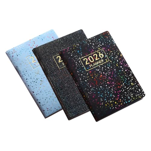 NUOBESTY 3 Stück Mini Taschenplaner Format Kompakter Tagesplaner mit Gefüttertem Notizblock Layflat Design Stilvolle Kunstlederhülle für Schule Büro und Zeitmanagement NUOBESTY 3 Stück Mini Taschenplaner Format Kompakter Tagesplaner mit Gefüttertem Notizblock Layflat Design Stilvolle Kunstlederhülle für Schule Büro und Zeitmanagement von NUOBESTY