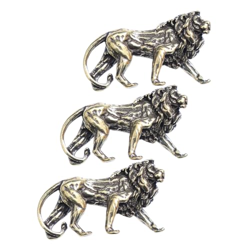 NUOBESTY 3 Stück Miniature Löwenfigur Messing Teiliges Vintage Deko für Zuhause Büro Auto Glücksbringer Sammlerstück Robuste Konstruktion Zeitloses Design NUOBESTY 3 Stück Miniature Löwenfigur Messing Teiliges Vintage Deko für Zuhause Büro Auto Glücksbringer Sammlerstück Robuste Konstruktion Zeitloses Design von NUOBESTY