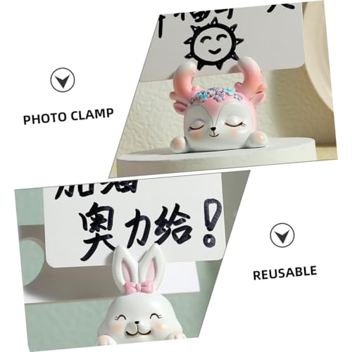 NUOBESTY 3 Stück Niedliche Resin Memo Clip Tierfigur Notizhalter Stabil Vielseitig für Büro Zuhause Restaurant Kreative Dekoration NUOBESTY 3 Stück Niedliche Resin Memo Clip Tierfigur Notizhalter Stabil Vielseitig für Büro Zuhause Restaurant Kreative Dekoration von NUOBESTY
