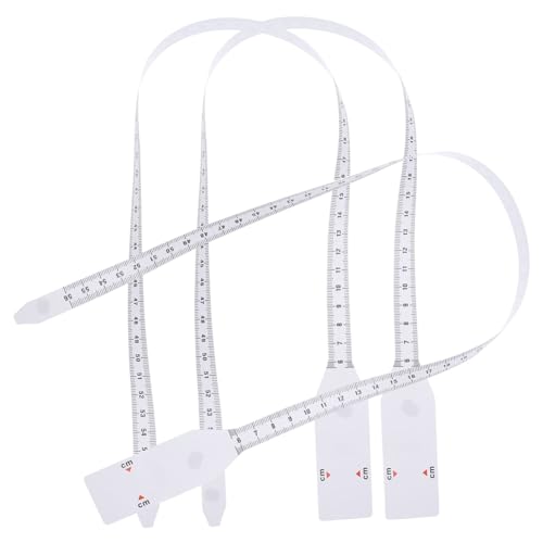 NUOBESTY 3 Stück Retractable Maßband für Kopf und Armumfang Flexibles Weiches und Tragbares Nähzubehör zur Präzisen Körpermessung und Diätüberwachung Farben Zufällig von NUOBESTY