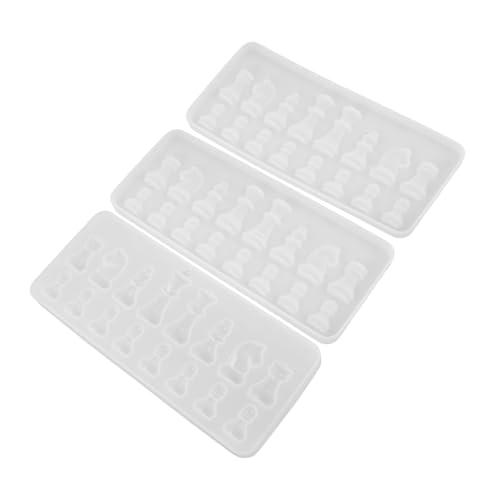 NUOBESTY 3 Stück Schachfiguren Silikonformen für Harz und Hitzebeständig Wiederverwendbar Vielseitig für DIY Schmuck Epoxidharz Bastelprojekte und Heimdekoration NUOBESTY 3 Stück Schachfiguren Silikonformen für Harz und Hitzebeständig Wiederverwendbar Vielseitig für DIY Schmuck Epoxidharz Bastelprojekte und Heimdekoration von NUOBESTY