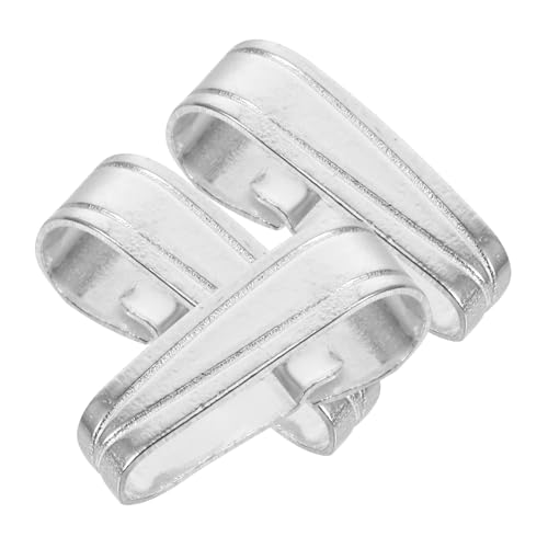 NUOBESTY 3 Stück Schmuckclip Clip-anhänger Für Halskette Schmuckschnalle Zangen Für Die Schmuckherstellung Halskettenöse Clip -zauber Für Armbänder Schmuck Verschluss Kaution Silver Silber- von NUOBESTY