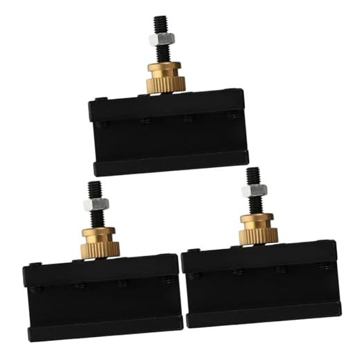NUOBESTY 3 Stück Schnellwerkzeugänderungsständer Post für tragbar Drehwerkzeughalter Mini-Drehmaschine Werkzeugpfosten Drehwerkzeugpfosten Aluminiumlegierung Black NUOBESTY 3 Stück Schnellwerkzeugänderungsständer Post für tragbar Drehwerkzeughalter Mini-Drehmaschine Werkzeugpfosten Drehwerkzeugpfosten Aluminiumlegierung Black von NUOBESTY